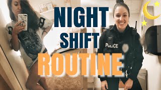 NIGHT SHIFT POLICE OFFICER ROUTINE | DAY IN THE LIFE | Stefanie Rose