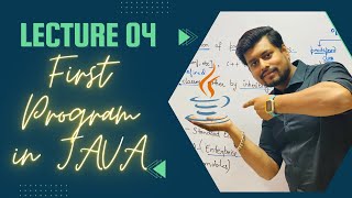 Lecture 04 | First Program in Java in Hindi | JAVA for Beginners | ICSE | ISC | COMPUTER SCIENCE