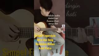 Simpel Fingerstyle Intro dan Song Rembulan Malam Arief Putra