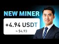 MINE $4.94 In 0 sec 🤑 New Usdt mining site + payment PROOF