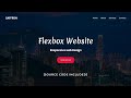 Responsive Website design with Flexbox | Flexbox page layout design tutorial