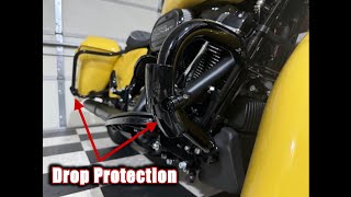 Saddlebag Guards and Drop Guards Install on the 2023 Harley Davidson Road King Special