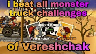 i beat all monster truck challenges of Vereshchak | HCR2
