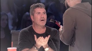 Contestant Pulls a HAMMER on Simon Cowell