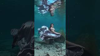 Mermaid gown underwater ✨ #underwaterworld