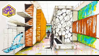 Perspective-How to draw one point perspective #perspective #draw #architecture
