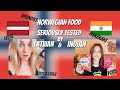 NORWEGIAN FOOD TESTED BY INDIAN AND LATVIAN | Typical Food In Norway |Meet My New Friend From Latvia