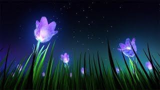 Relaxing Sleep Music and Night Nature Sounds Soft Crickets Beautiful Piano Fall Asleep Fast