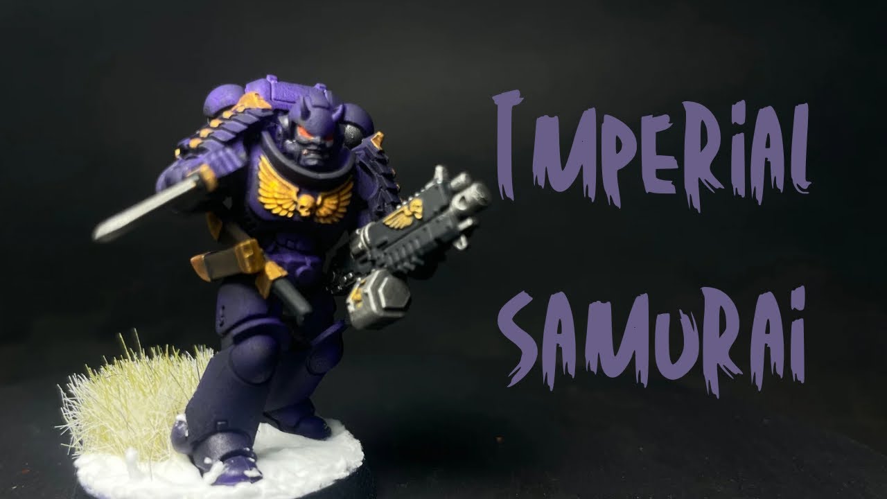 Painting My Custom Space Marine Chapter Youtube