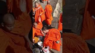 Buddhism monk at Angkor wat