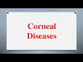 Introduction to corneal Diseases - Optometry Club