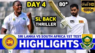 Sri Lanka Vs South Africa 1st Test Match Day 4 Highlights 2024 | SL VS SA Highlights