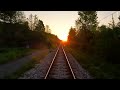 cab ride on slovenia s train from ljubljana to kamnik at sunrise in 4k 60