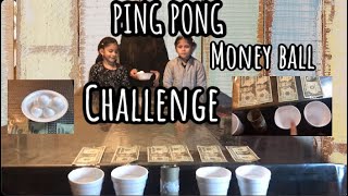 PING PONG MONEY BALL CHALLENGE (family game) |The Three A’s|