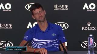 Novak Djokovic Australian Open-Funny moment