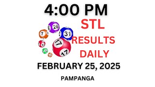 STL PAMPANGA 2nd Draw Result Today 4:00 PM Draw Result Philippines February 25, 2025