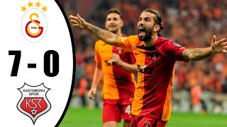 Galatasaray - Kastamonuspor 7-0 | Maç Özeti | SÜPER LİG 2022/2023