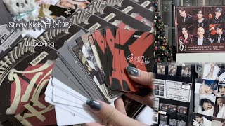 HMVでラキドロ挑戦してきた✊🏻スキズのHOP早速開封してトレカ収納📦🎶 / Stray Kids 合(HOP) Unboxing / Photocard storage / 스트레이 키즈/開封動画