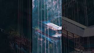 Zhangjiajie Grand Canyon Glass Bridge Bungee Jumping First Person View #128