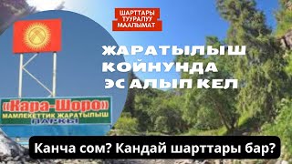 Кара Шоро жаратылыш паркы,кызматтары,барып келуу шарттары. Боз уй,мартшрут,такси, дары суусуТаанышуу