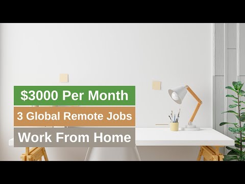 $3000/month! 3 global remote jobs by 2024