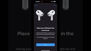 Apple Airpods Hearing test demo.