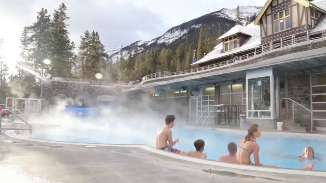 A Winter Experience At The Banff Upper Hot Springs - YouTube