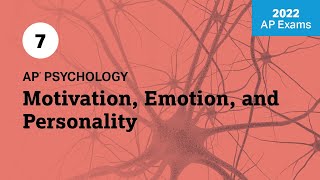 2022 Live Review 7 | AP Psychology | Motivation, Emotion, and Personality