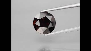 7.38ct | Natural Dark Red-Orange | Madagascar Spessartine Garnet | Round Shape