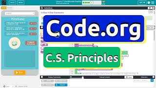 Code.org Lesson 7.5A Conditionals Practice | Answer Tutorial | Unit 4 CS Principles