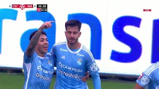 Increíble cabezazo de Rafael Lutiger para cerrar la goleada celeste | Sporting Cristal vs Sport Boys