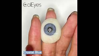 Coleyes Blue Colored Contact Lens Try On [Crystal Blue]