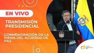 #EnVivo 🔴 El presidente @petrogustavo en el octavo Aniversario de la Firma del Acuerdo de Paz.