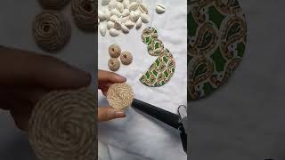 how to make jute jewellery at home| cowrie shall jewellery making tutorial| handmade jewellery