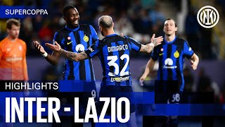 FLYING INTO THE FINAL ✈️🤩 | INTER 3-0 LAZIO | HIGHLIGHTS SUPERCOPPA ITALIANA ⚫🔵🇬🇧