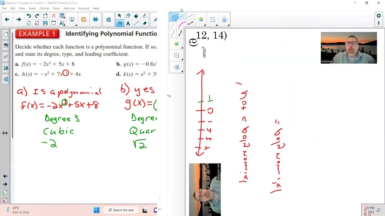 Algebra 2 Chapter 4.1 Video - YouTube