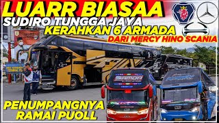 HEBOHH 6 ARMADA SUDIRO TUNGGA JAYA  DIBERANGKATKAN KARNA RAMAINYA PENUMPANG