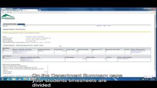 Supervisor's Tutorial - Web Time Sheets