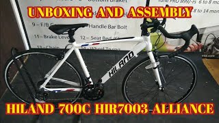 HILAND 700C HIR7003 ALLIANCE ROAD BIKES UNBOXING AND ASSEMBLY #hiland #roadbikes #alliance #700c