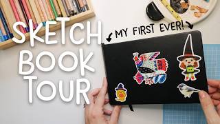 Sketchbook tour ♥︎ I finished my first ever sketchbook!