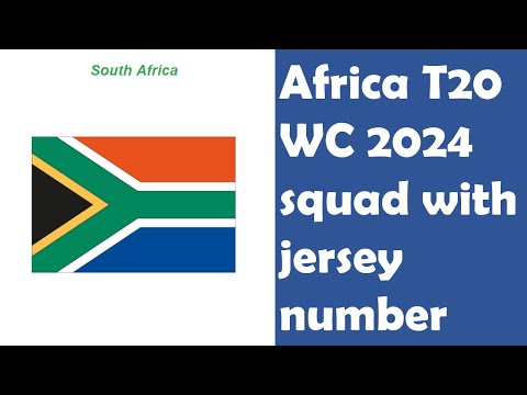 What do the numbers on South African cricket shirts mean?