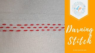 Hand Embroidery : Darning Stitch