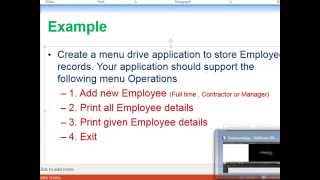 Java Object Oriented Programming Employee Example part 2