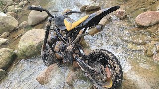 Restoration motorcycle racing old | Build completely mountain motorbike sports car restore