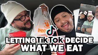 Letting TikTok DECIDE What We Eat | Mukbang