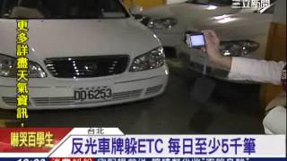 反光車牌躲ETC　最高可罰逾萬元｜三立新聞台