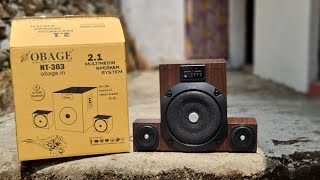 Obage HT-303 2.1 HOME THEATER⚡️ UNBOXING REVIEW⚡️ONLY ₹4300⚡️BEST HOME THEATER UNDER 5K