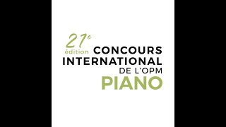 21ème édition du Concours International de Musique de l'OPM - PIANO - FINALE