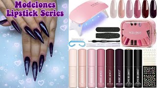 MODELONES LIPSTICK GEL POLISH STARTER KIT! EVERYTHING YOU NEED TO DO GEL POLISH NAILS! Nail Tutorial