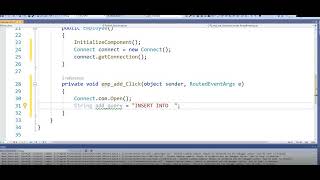 Insert Data into database WPF C# Part 1